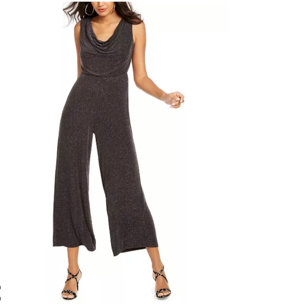 Metallic Cowlneck Jumpsuit by THALIA SODI